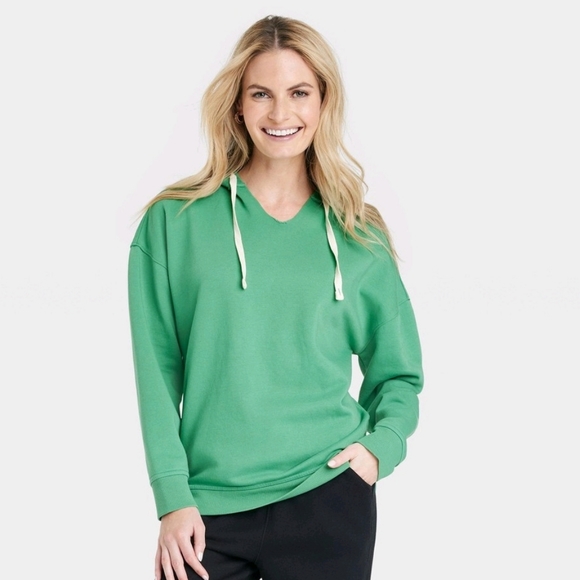 Universal Thread Tops - Universal Threads Women's Super Comfy Large Fleece Pullover Sweatshirt Lt Green